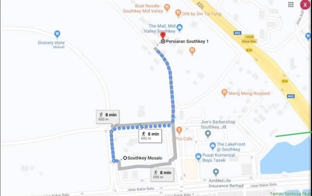 Mid-valley Southkey Mosiac 2 Bedroom * Johor Bahru